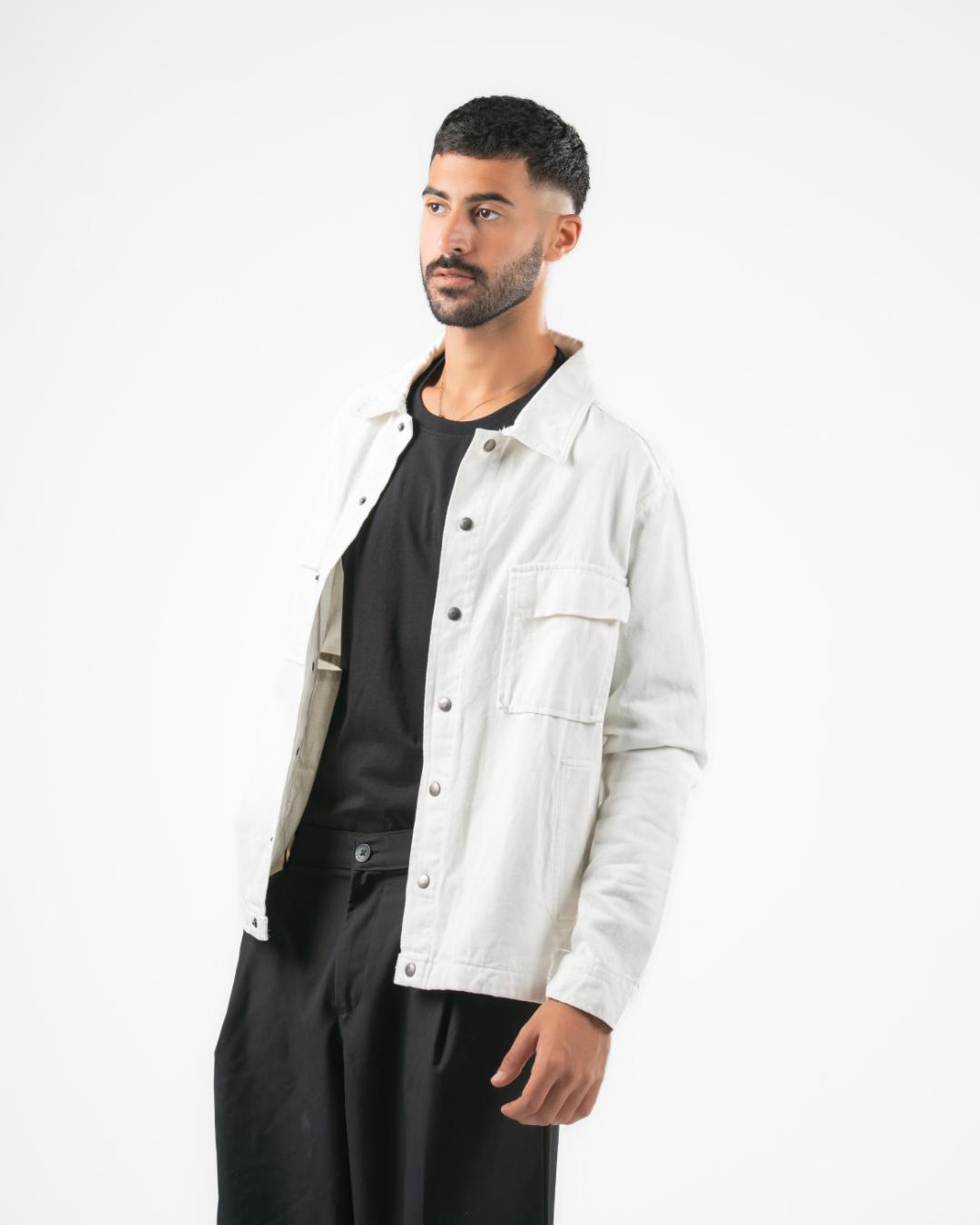 Men Plain Gabardine Jacket