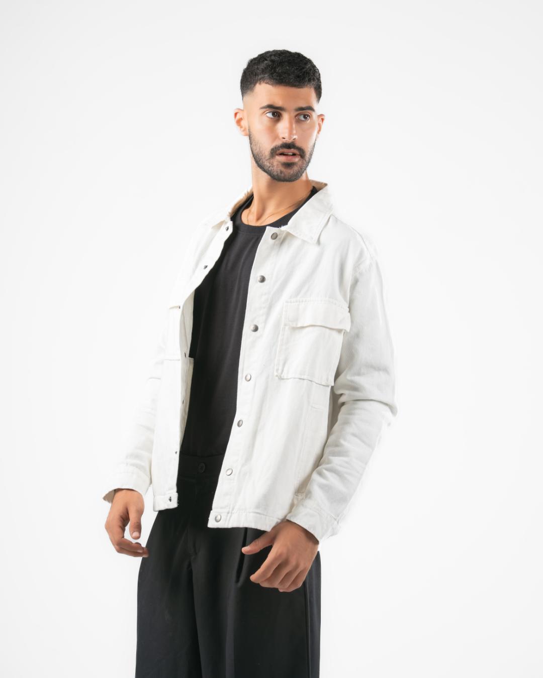 Men Plain Gabardine Jacket