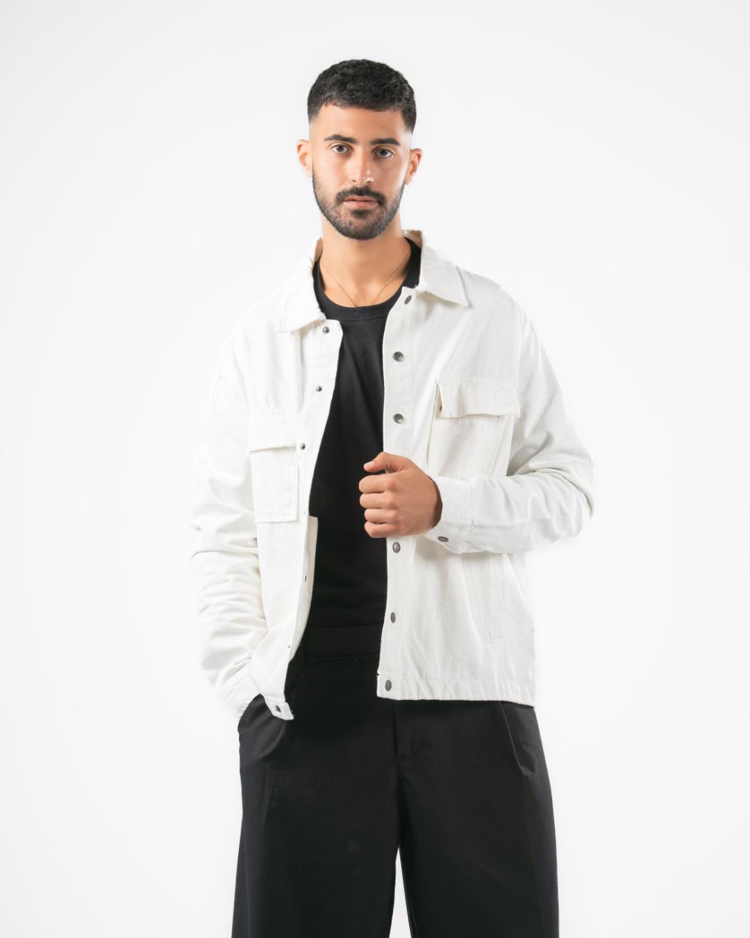 Men Plain Gabardine Jacket