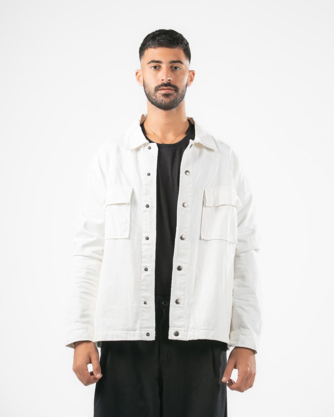 Men Plain Gabardine Jacket