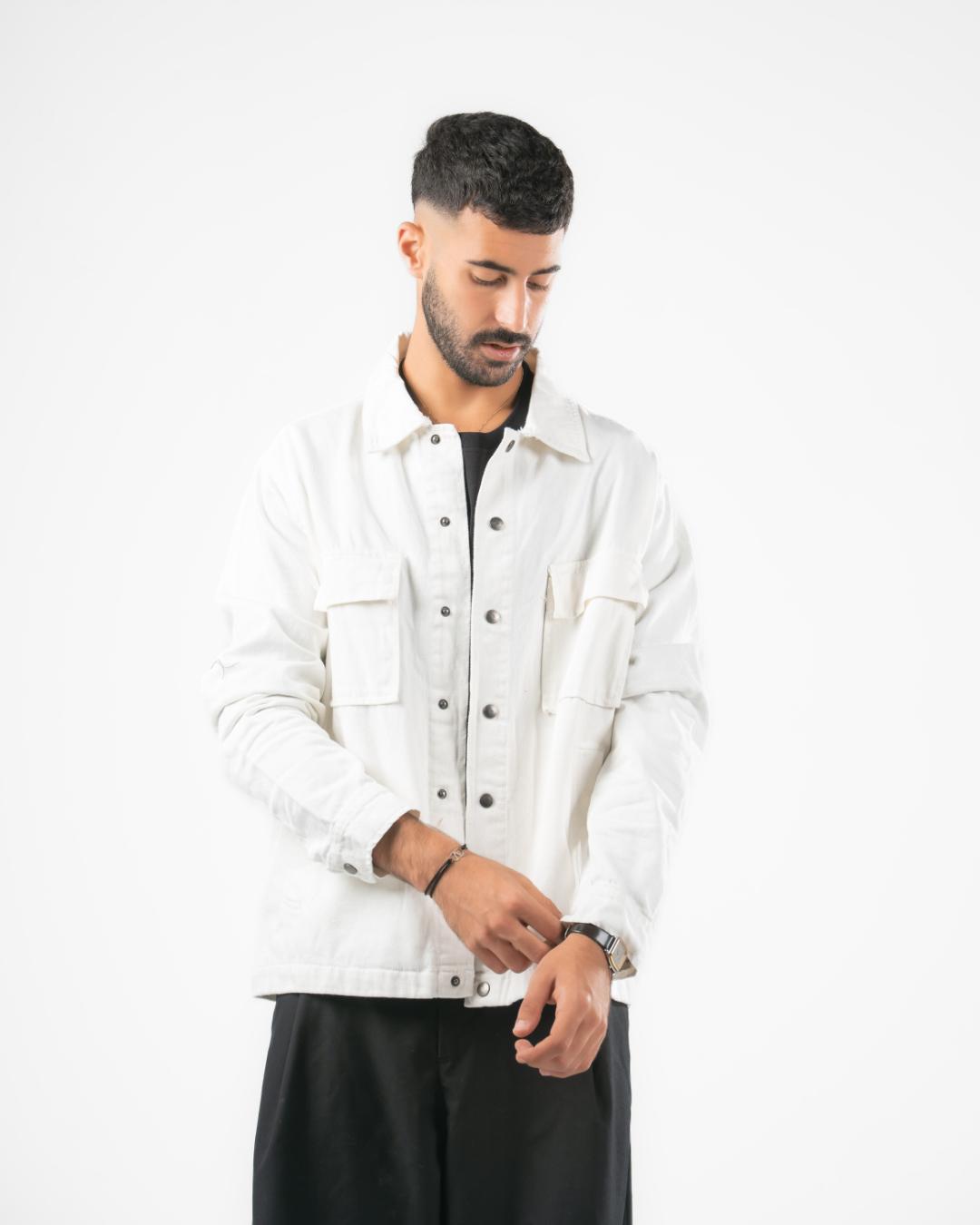 Men Plain Gabardine Jacket