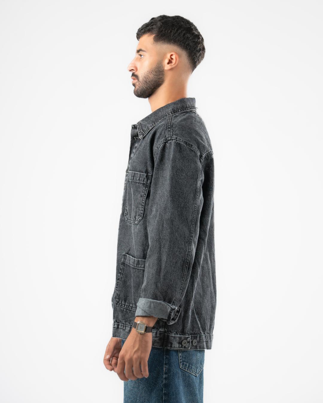 جاكيت دنيم رجالي واسع