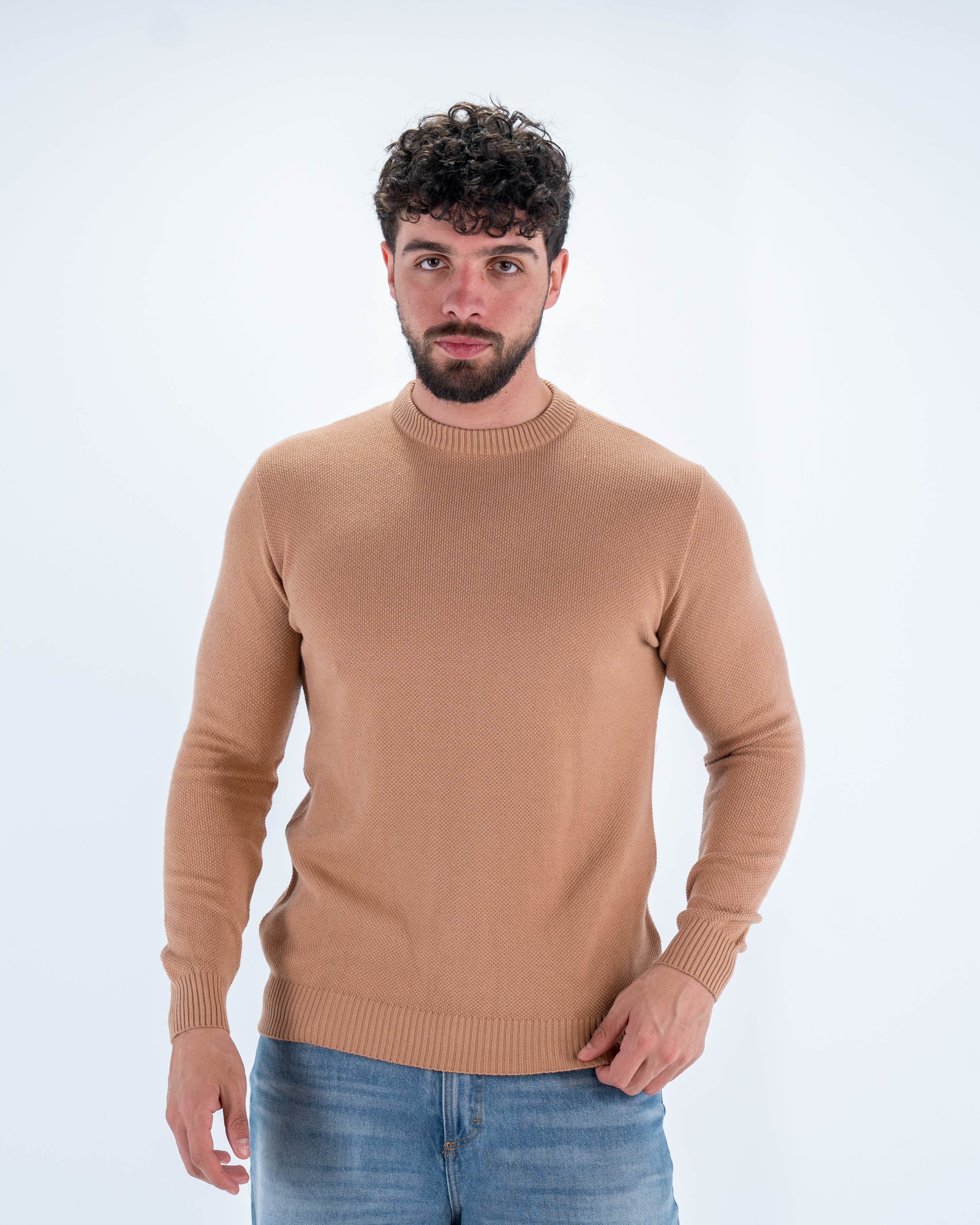 Men Honeycomb Pullover
