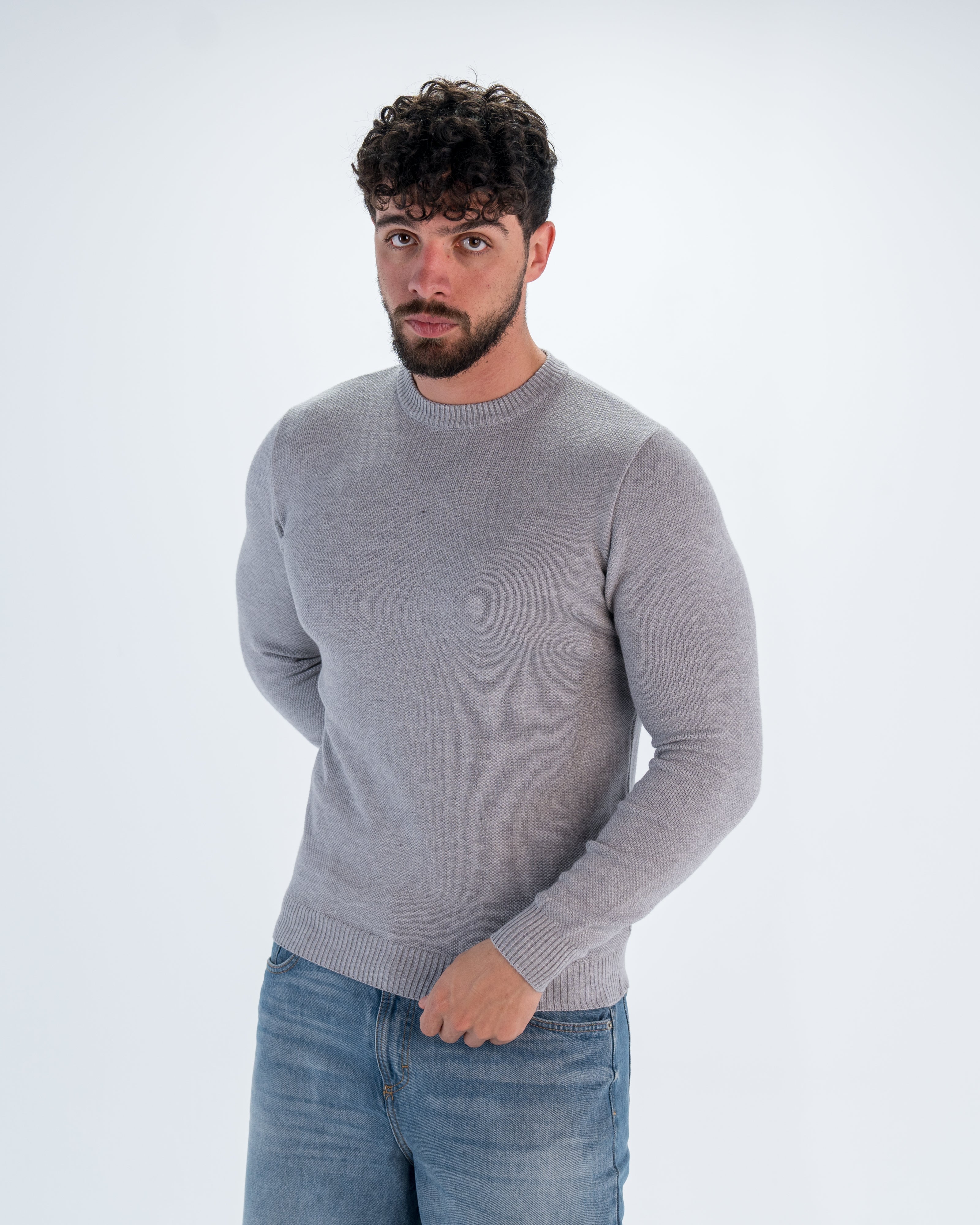 Men Honeycomb Pullover
