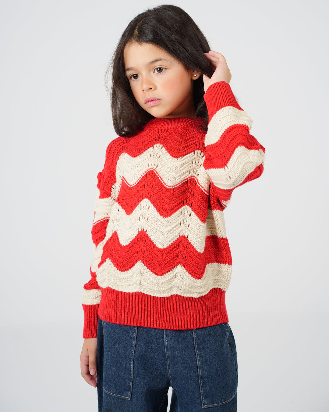 بلوفر محبوك مخطط