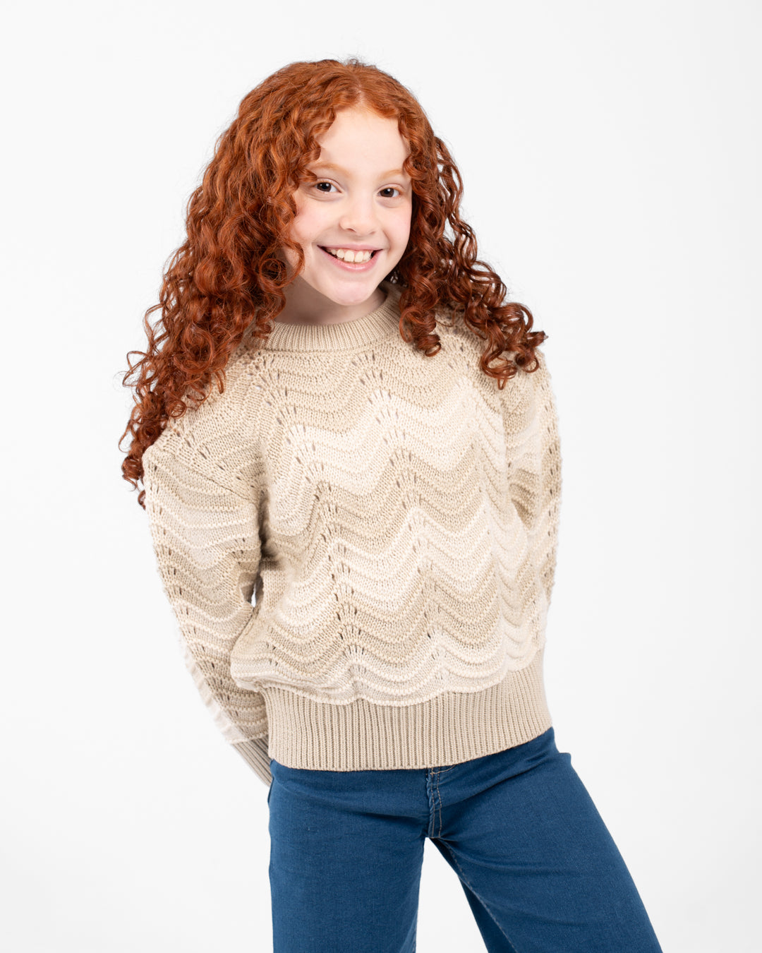 بلوفر محبوك مخطط