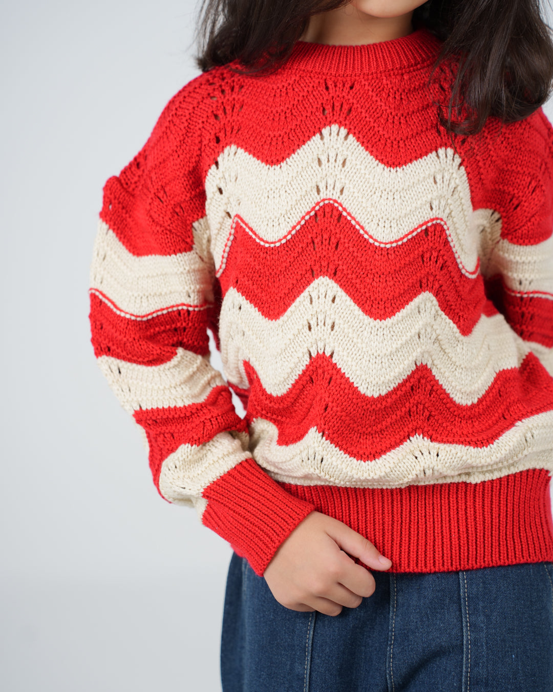 بلوفر محبوك مخطط