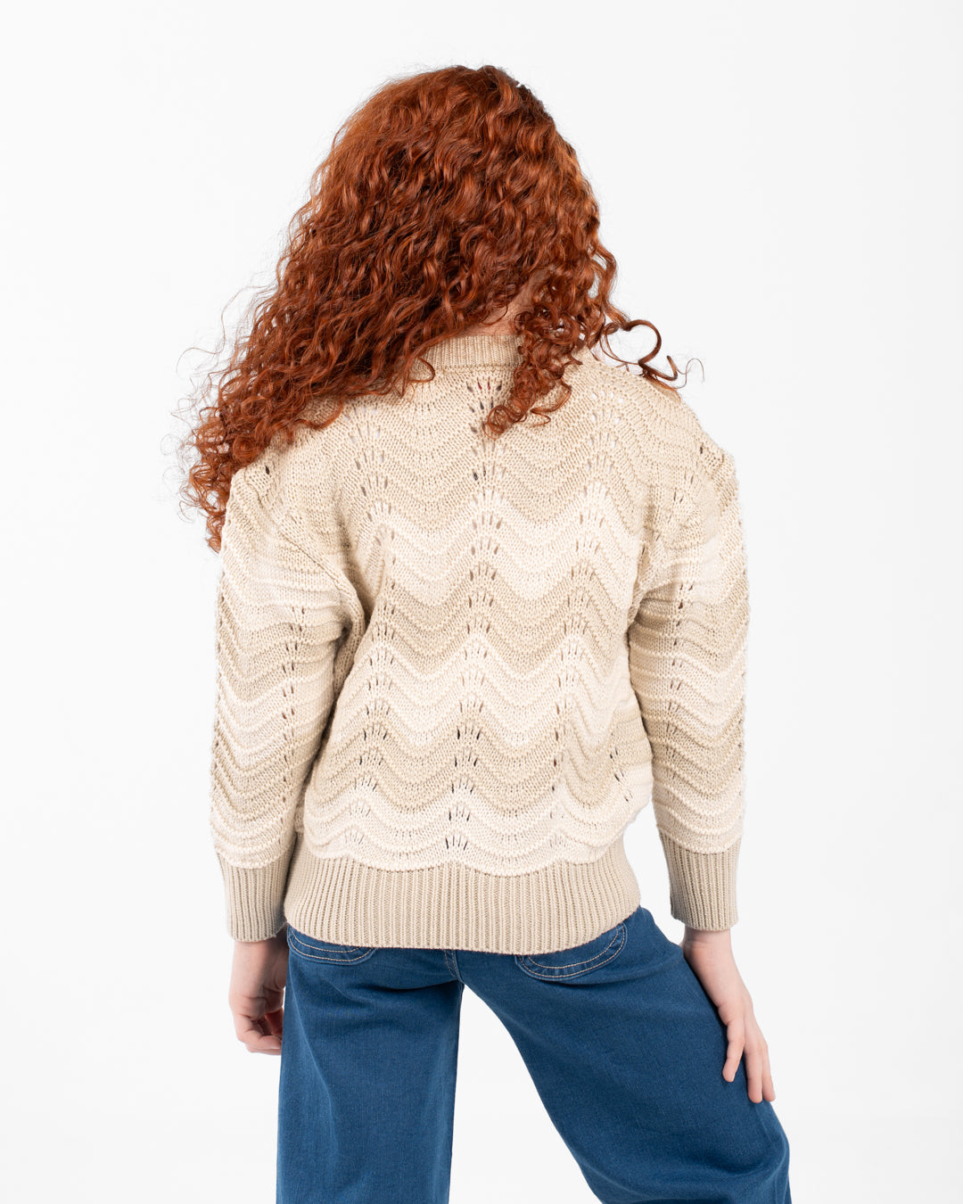 بلوفر محبوك مخطط