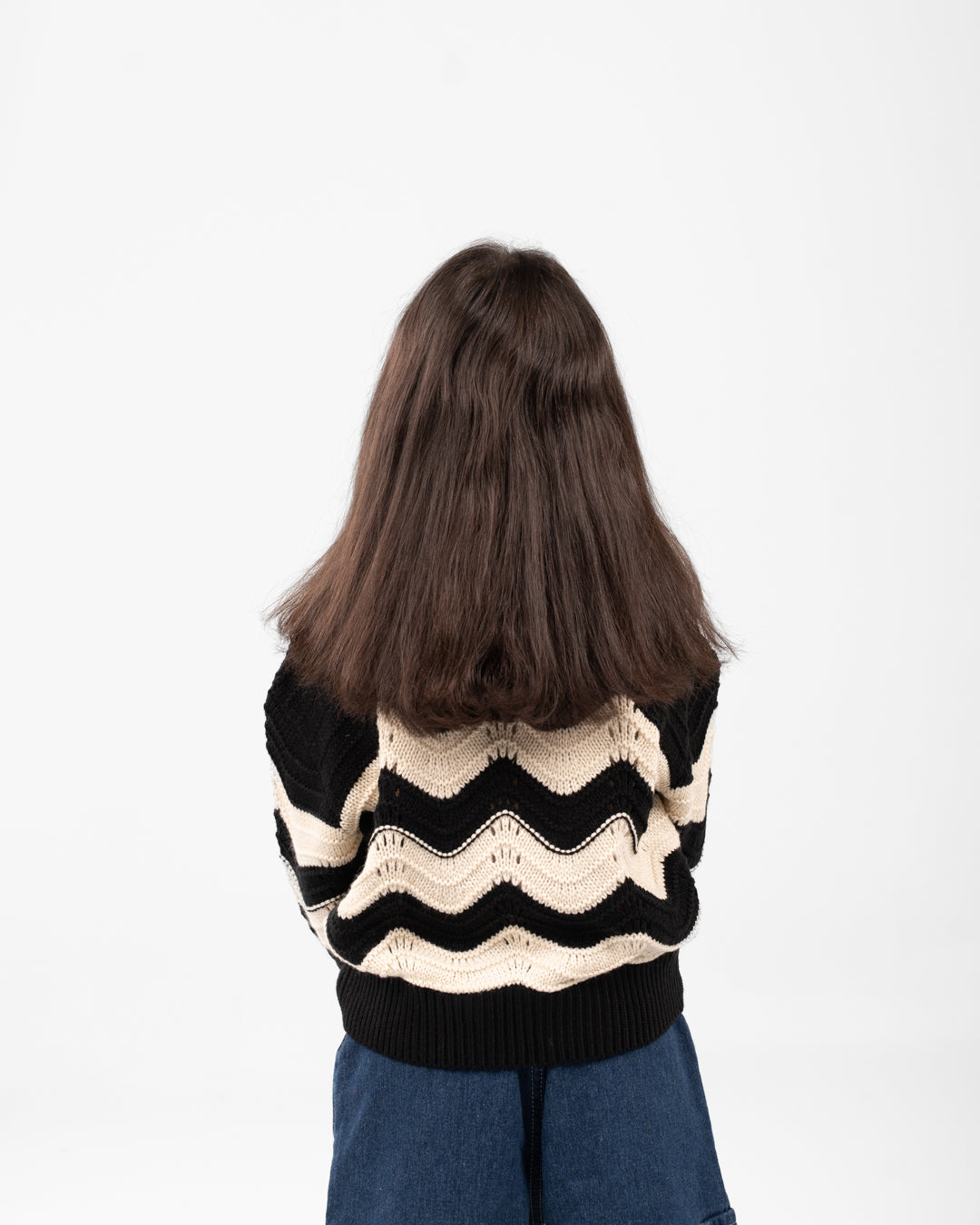 بلوفر محبوك مخطط