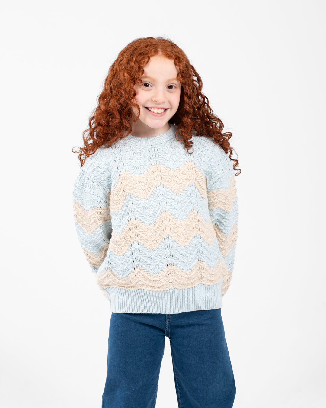 بلوفر محبوك مخطط