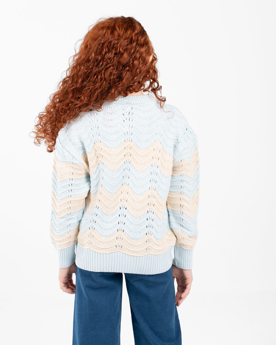 بلوفر محبوك مخطط