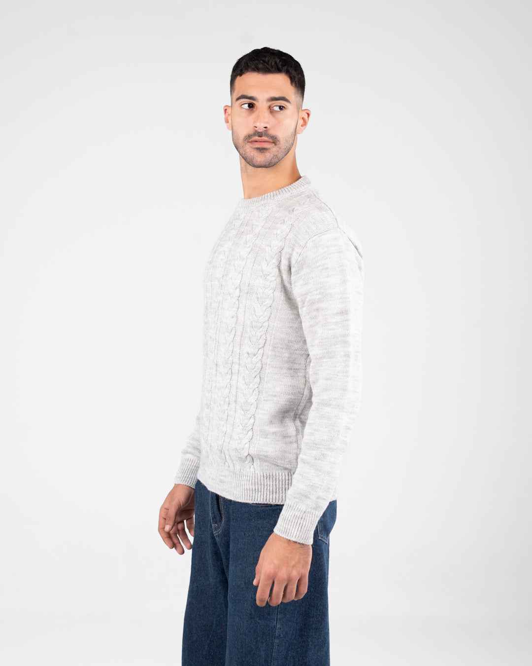 ضفائر رجالية برقبة دائرية