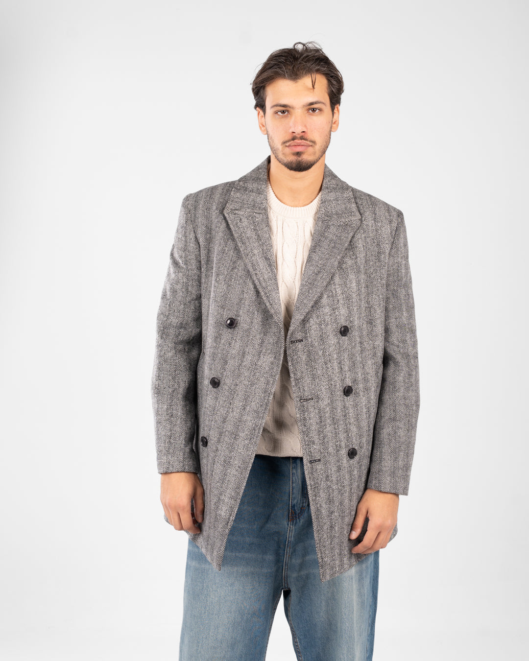 معطف جاكار قصير للرجال