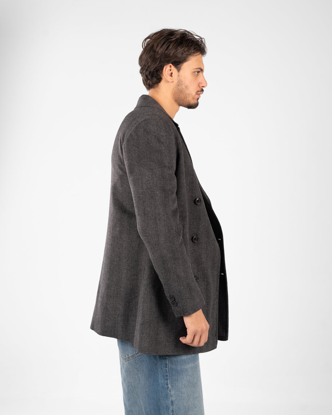 معطف جاكار قصير للرجال