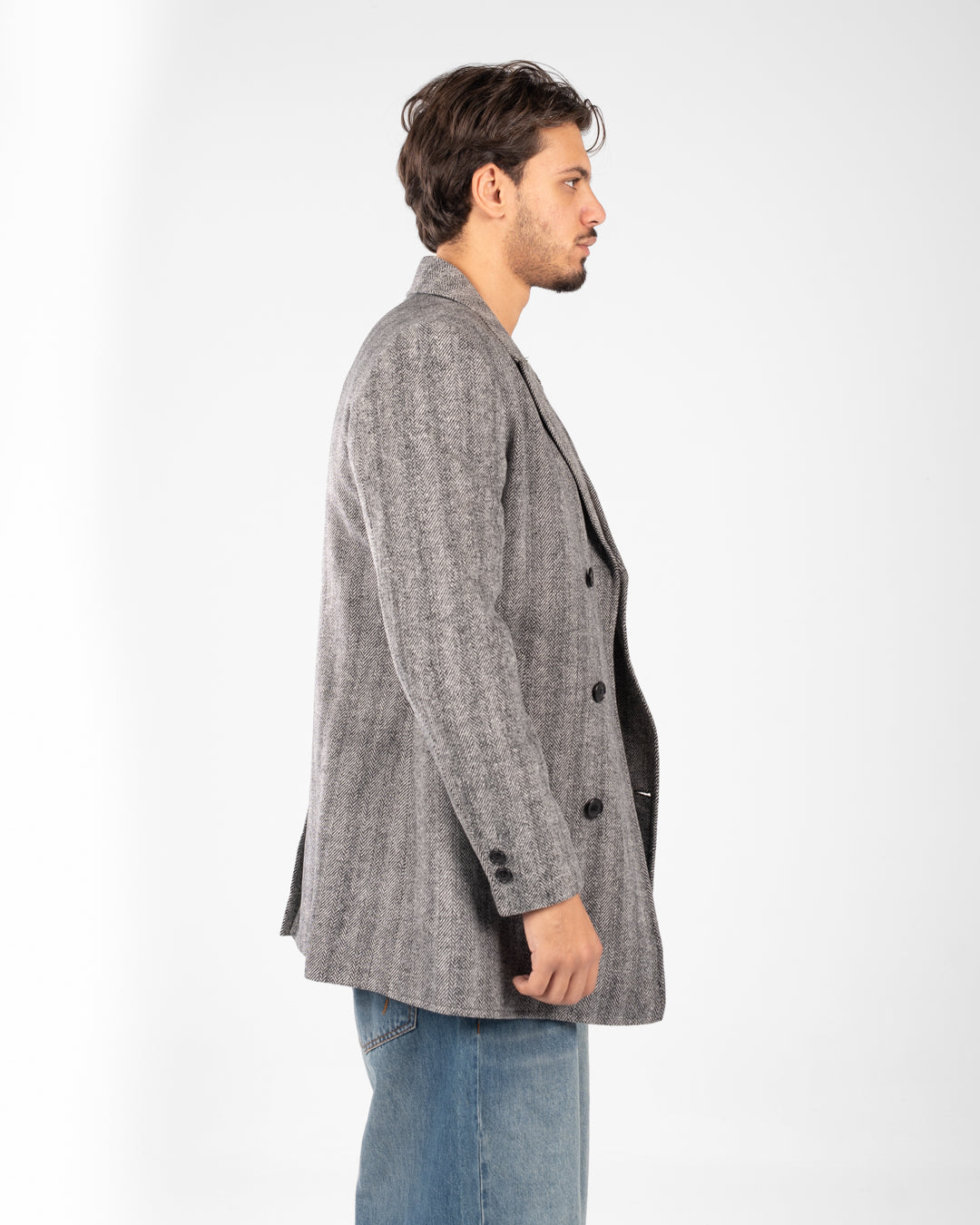 معطف جاكار قصير للرجال