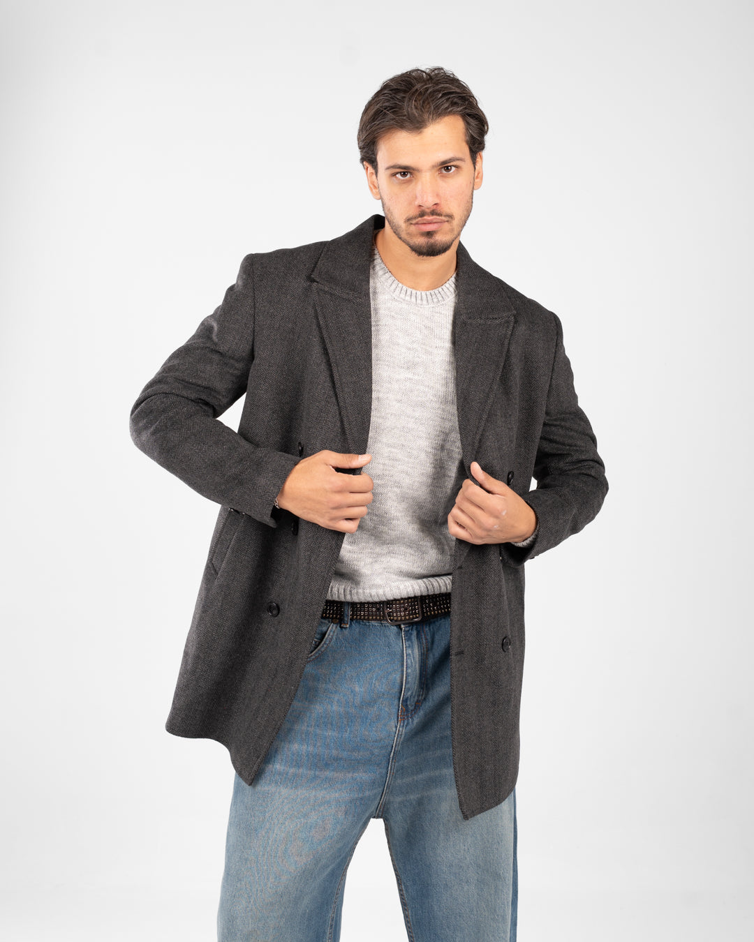 معطف جاكار قصير للرجال