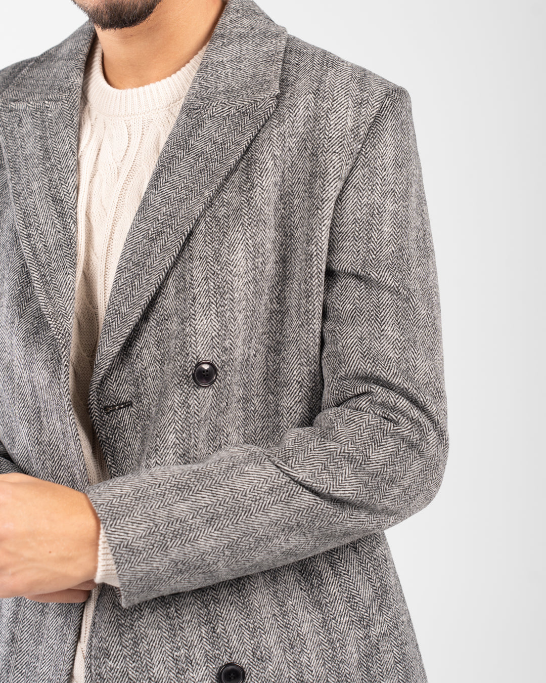 معطف جاكار قصير للرجال