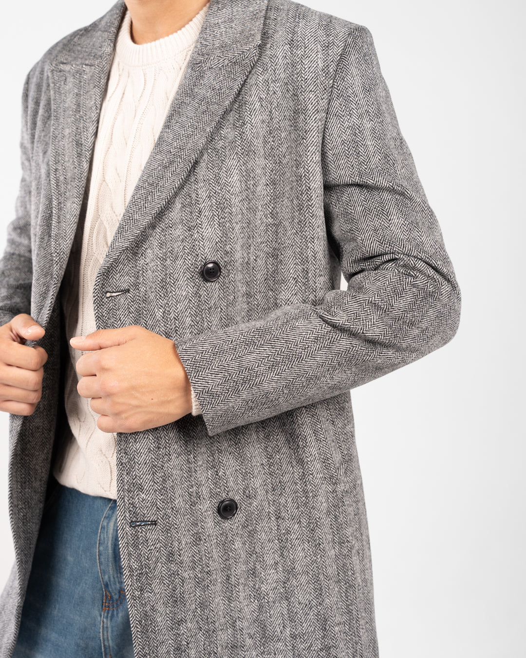 معطف جاكار قصير للرجال