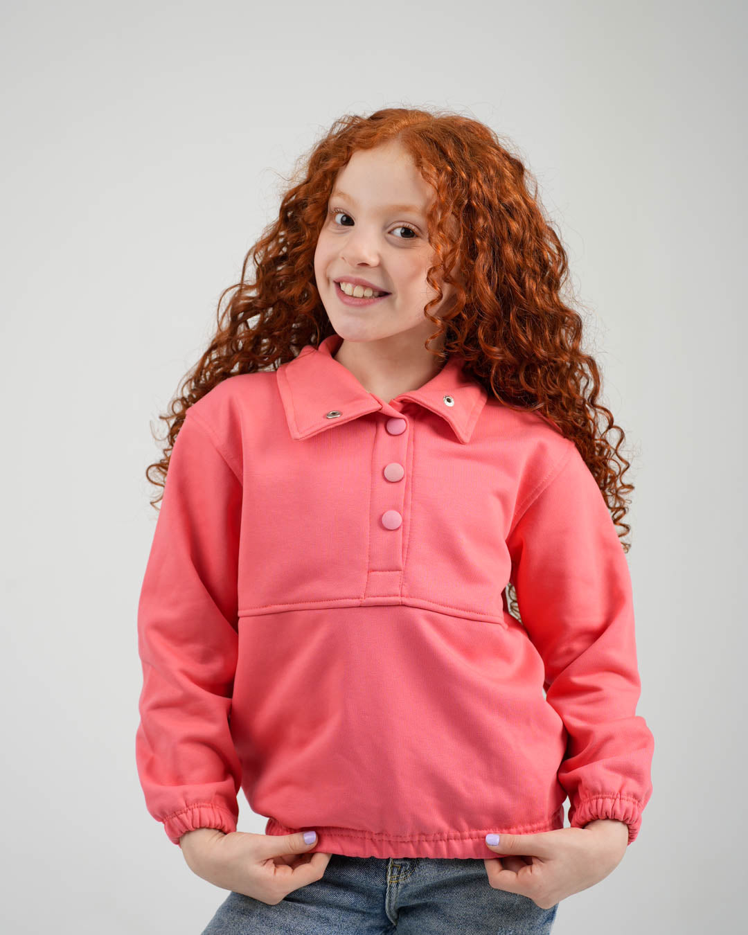 سويت شيرت بزرار