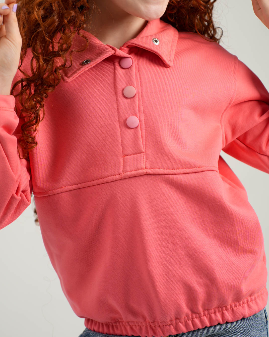 سويت شيرت بزرار