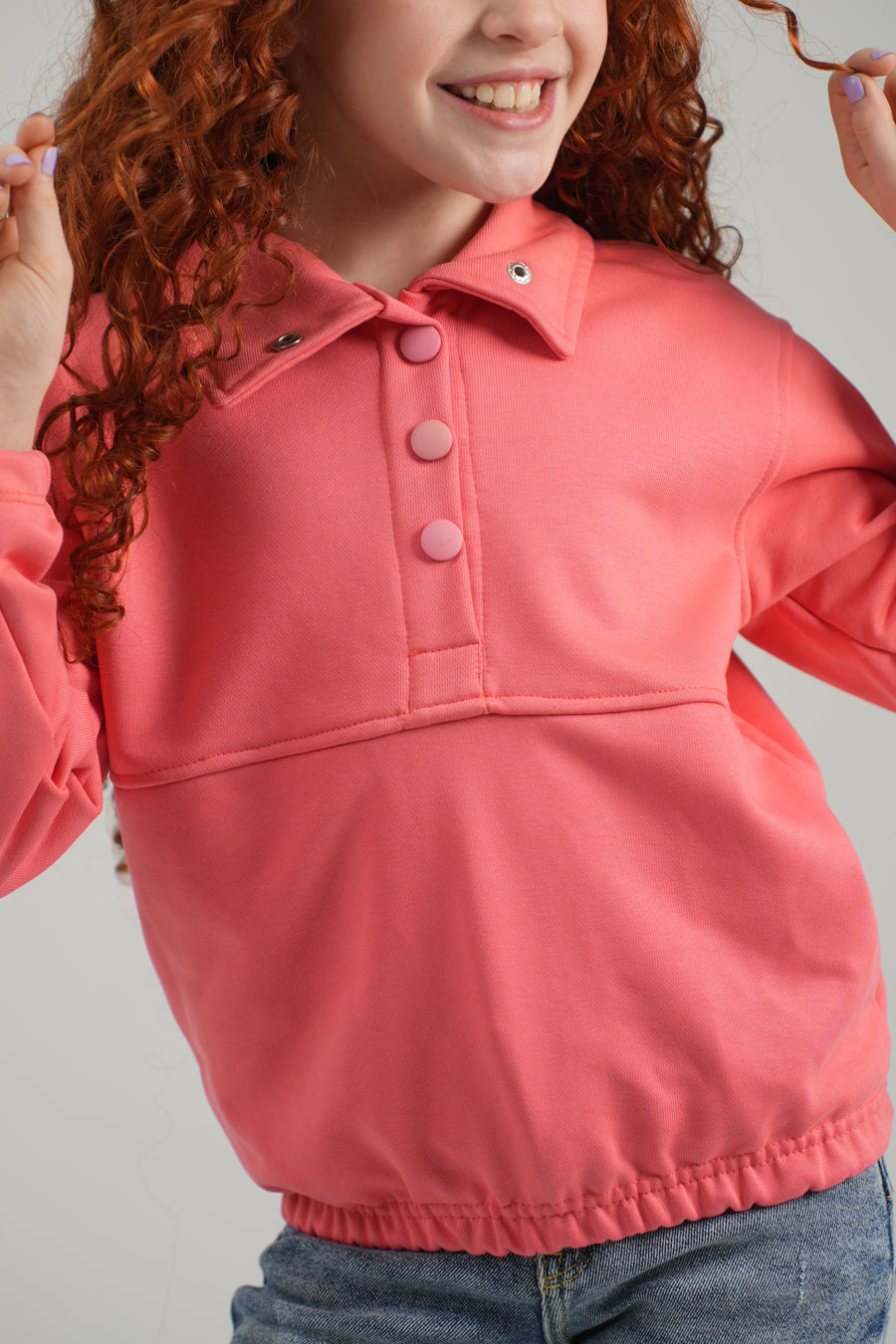 سويت شيرت بزرار