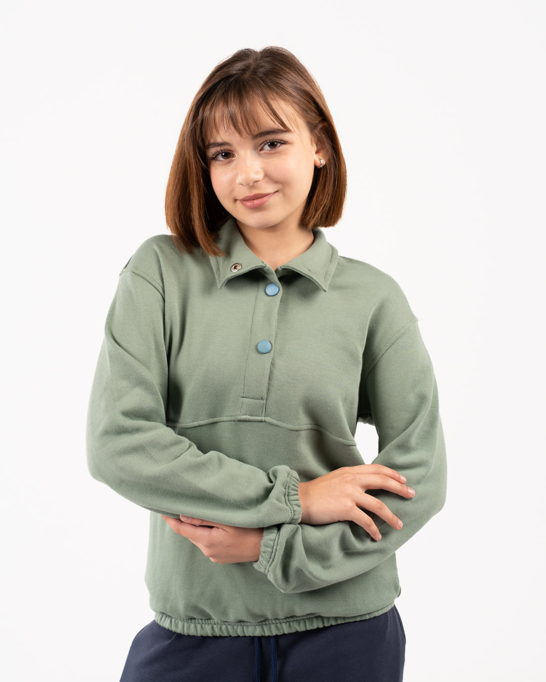 سويت شيرت بزرار