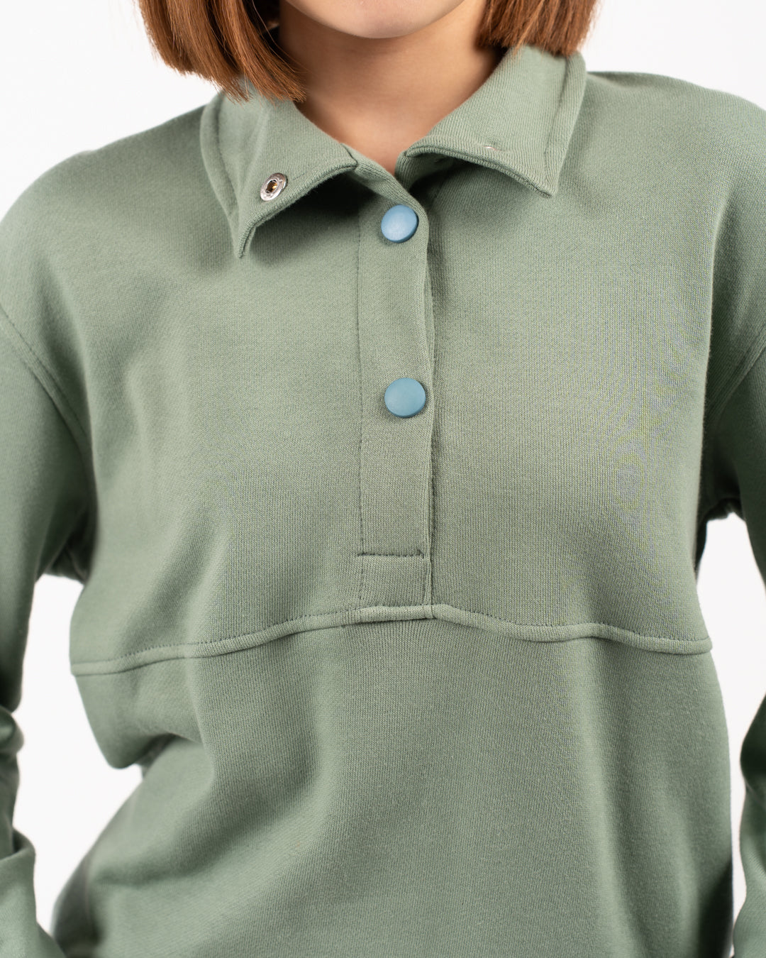 سويت شيرت بزرار