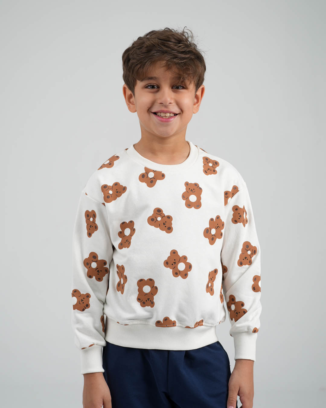 سويت شيرت أولادي مطبوع دب