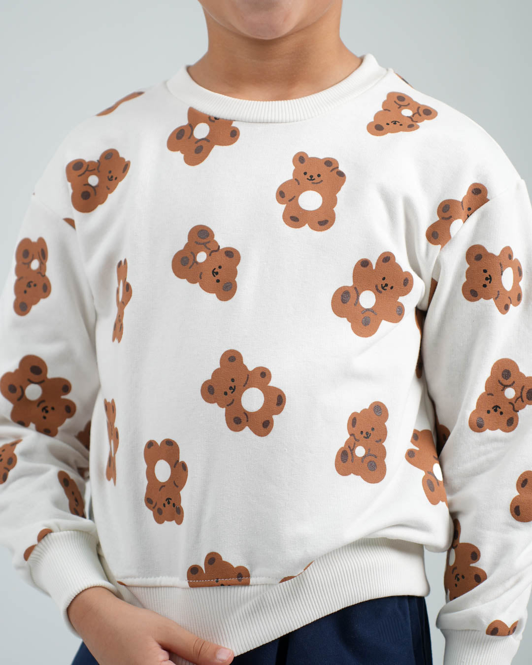 سويت شيرت أولادي مطبوع دب