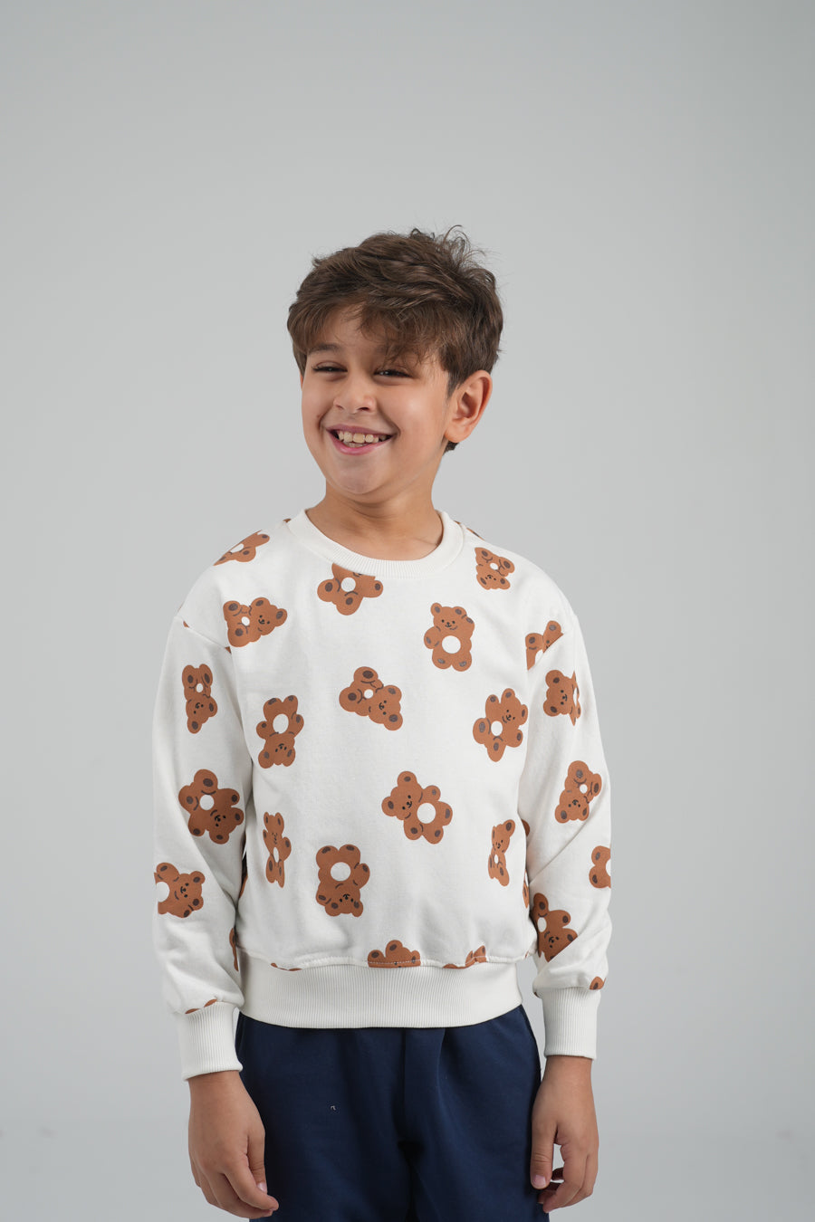 سويت شيرت أولادي مطبوع دب