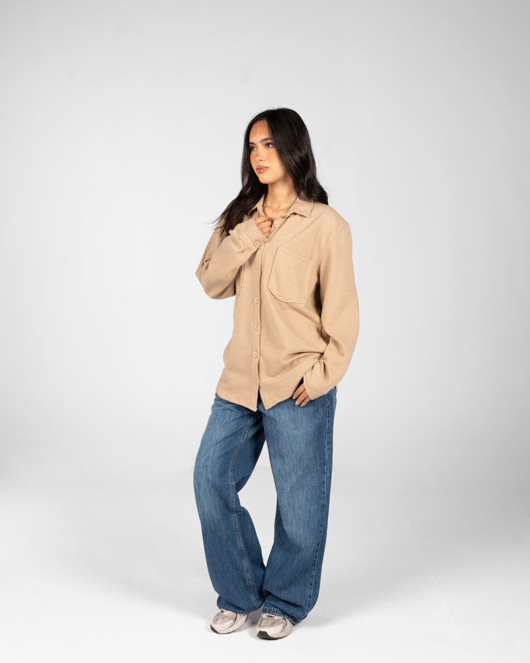 Women Basic Overshirt