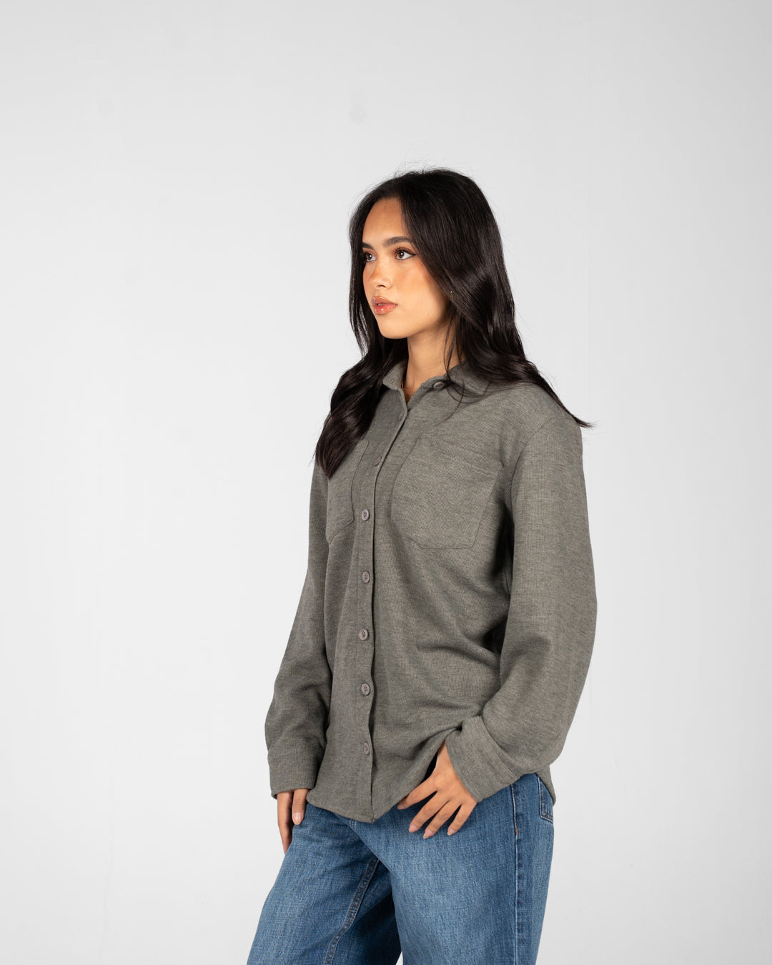 Women Basic Overshirt