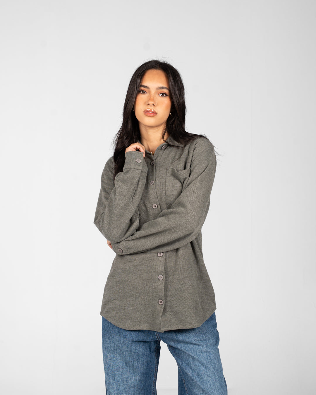 Women Basic Overshirt