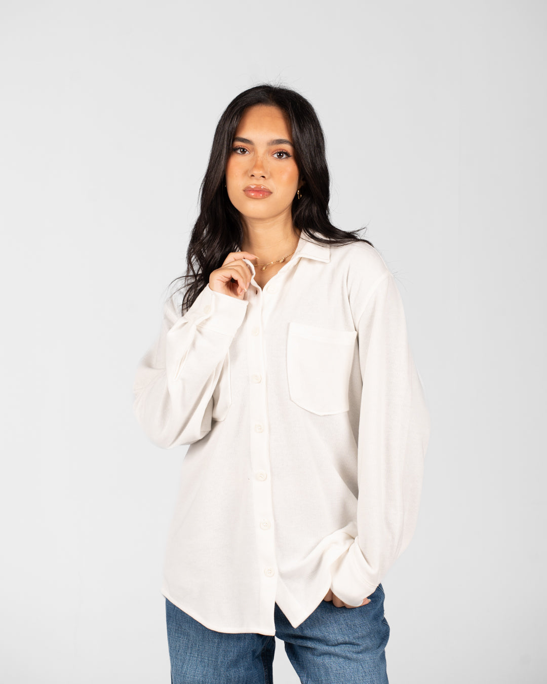 Women Basic Overshirt