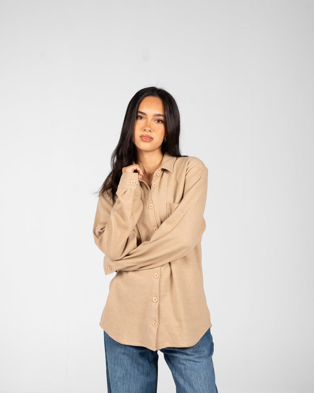 Women Basic Overshirt