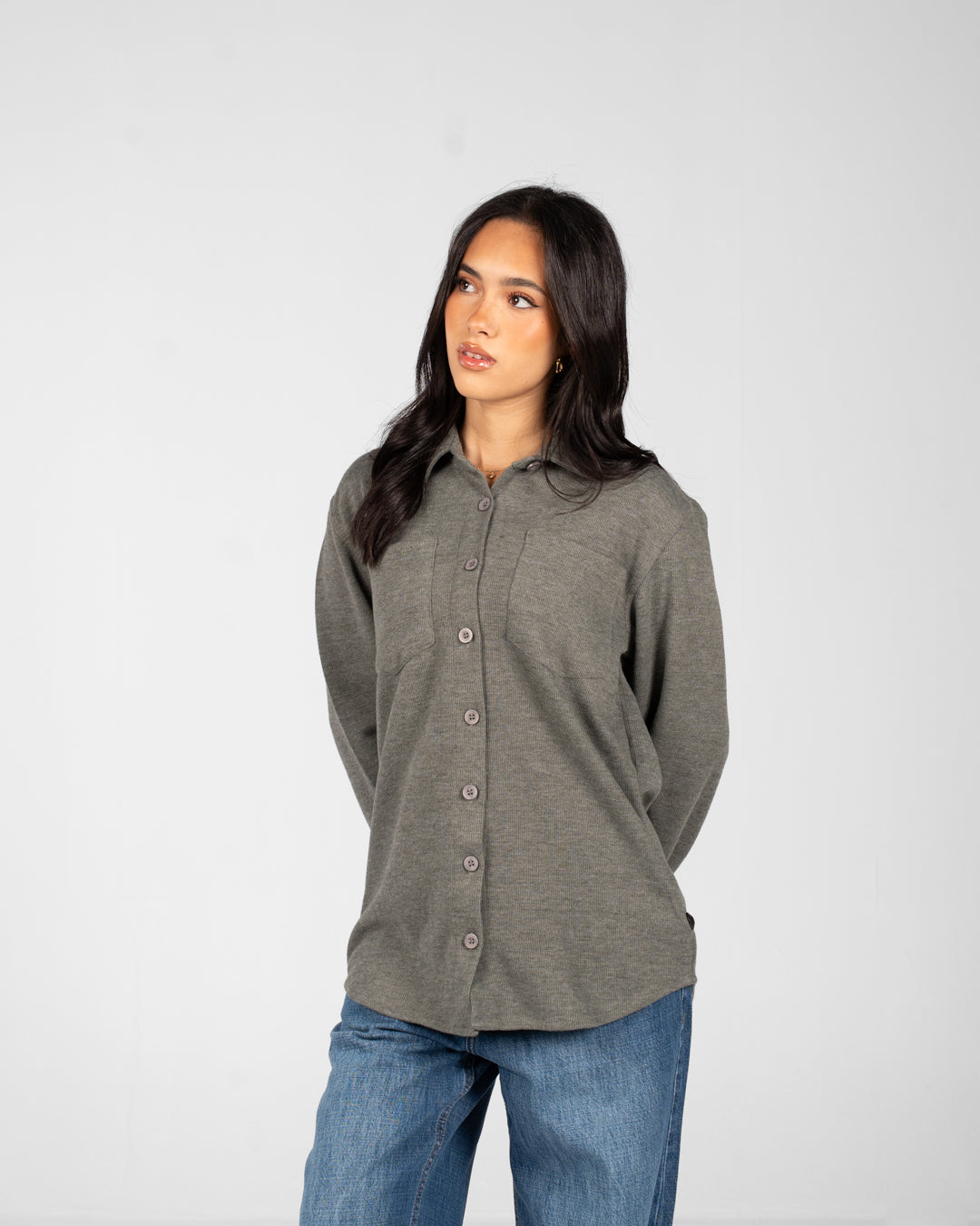 Women Basic Overshirt