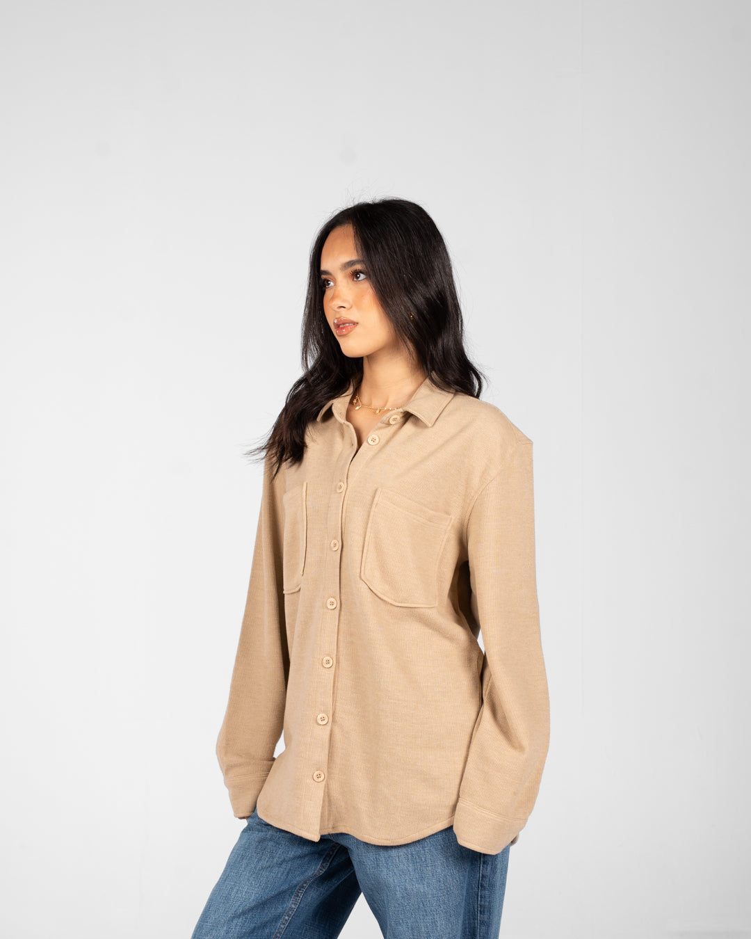 Women Basic Overshirt