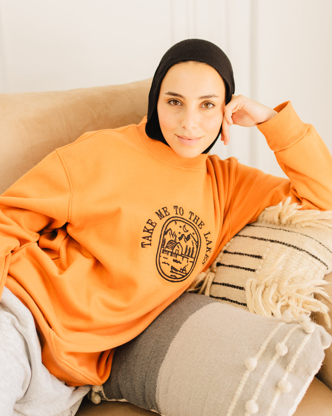 OverSized Embroidered Sweat Shirt