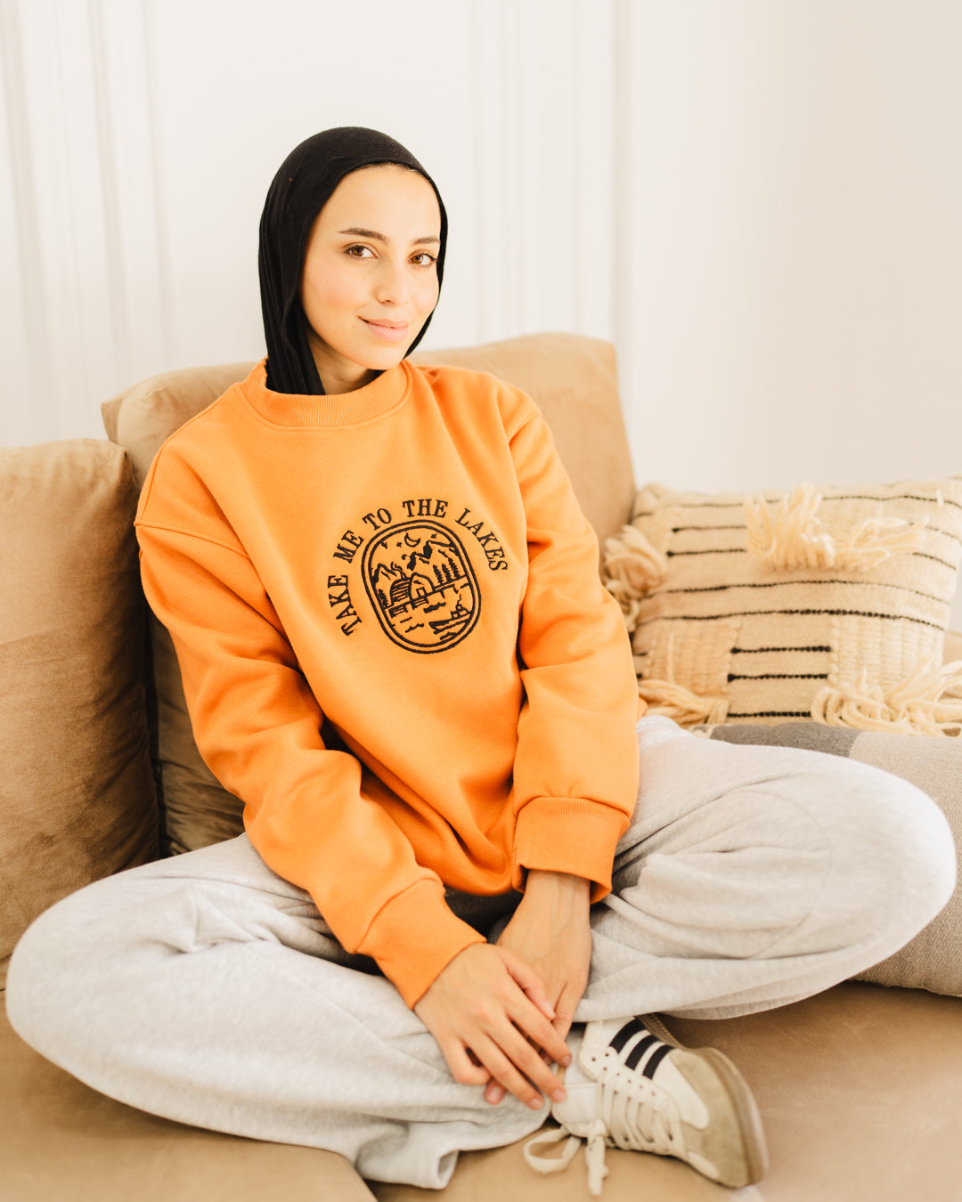 OverSized Embroidered Sweat Shirt