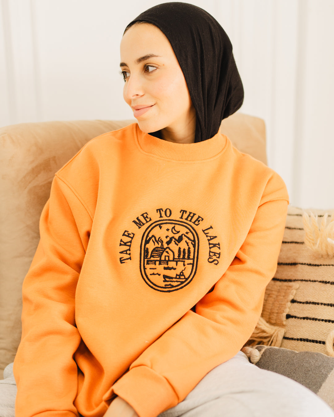 OverSized Embroidered Sweat Shirt