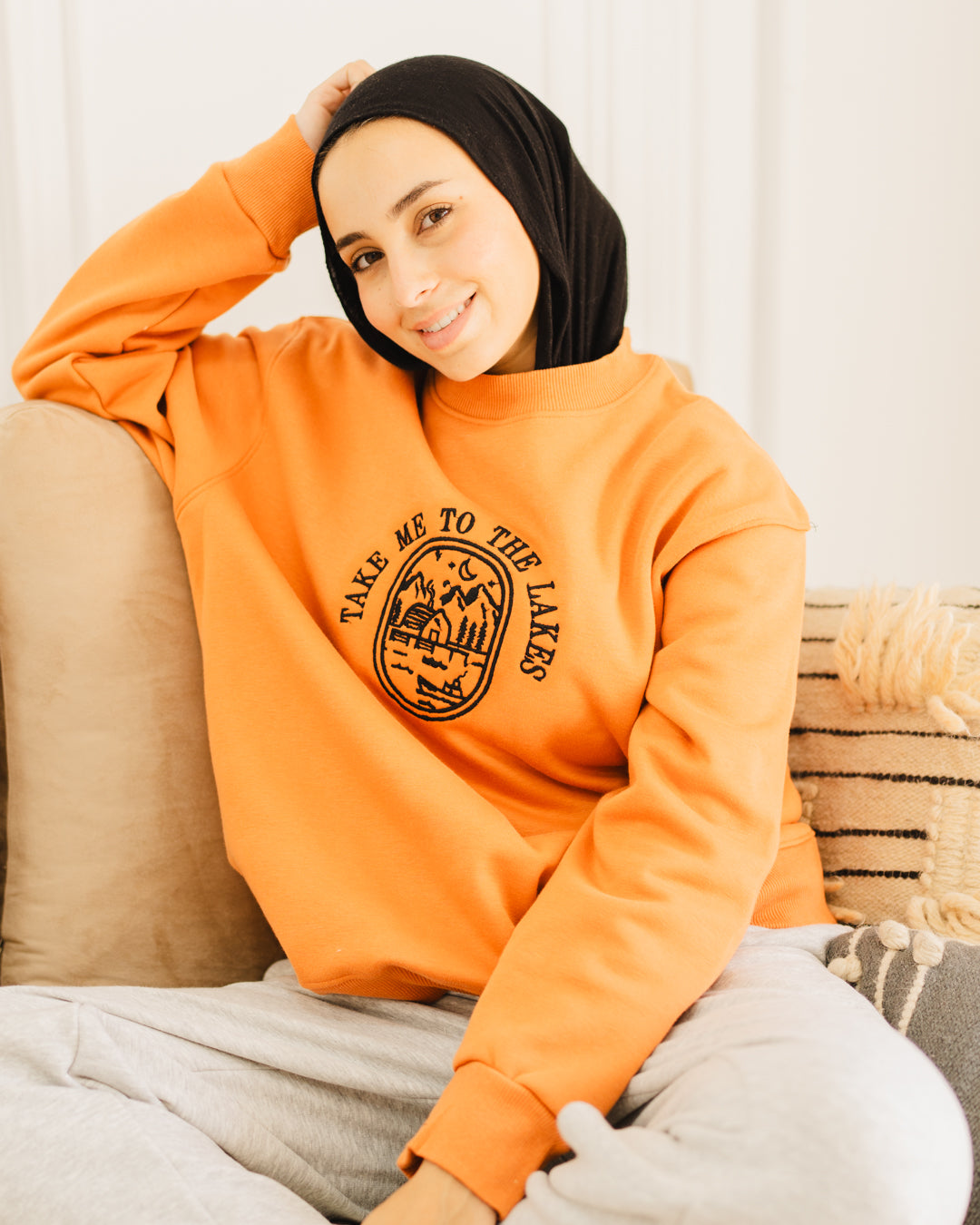 OverSized Embroidered Sweat Shirt