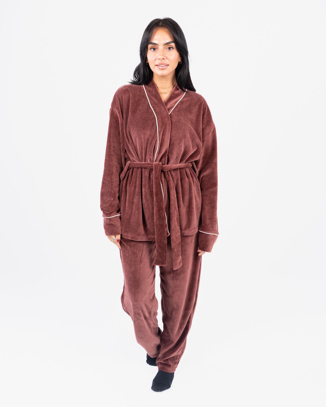 بيجامة كروس مخملية نسائية