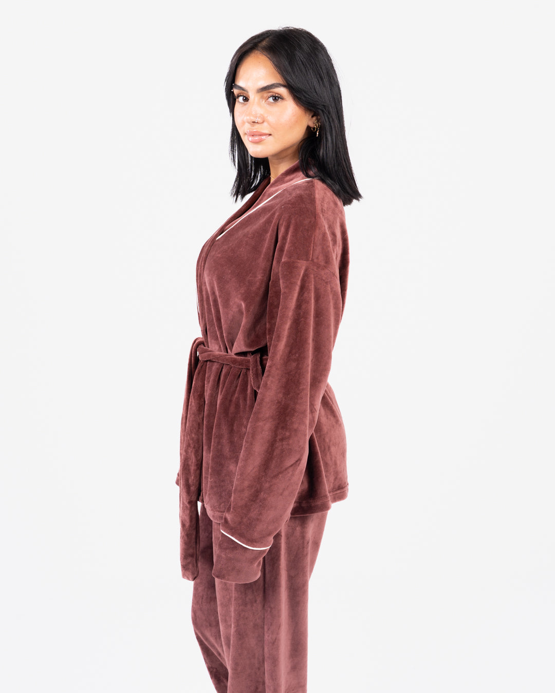 بيجامة كروس مخملية نسائية