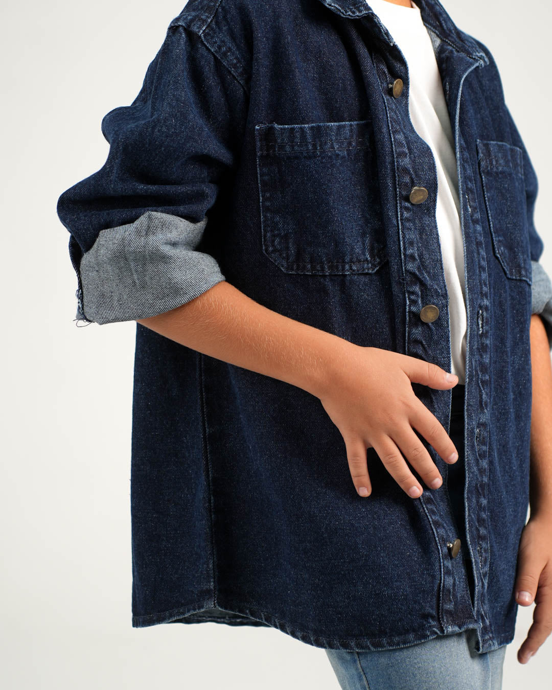 قميص جينز بجيبين