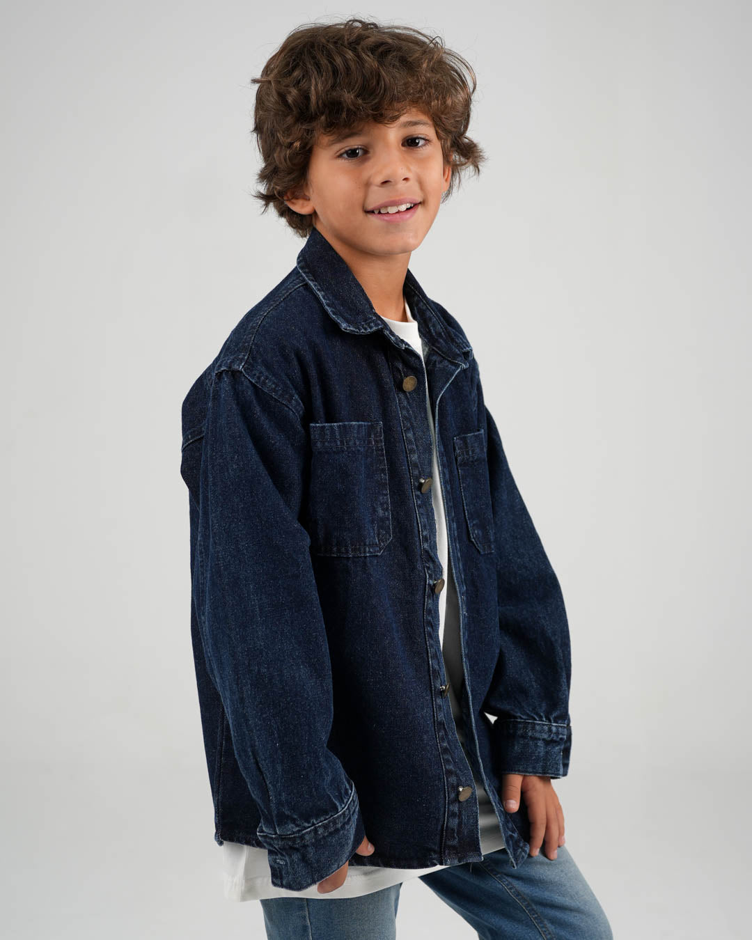 قميص جينز بجيبين