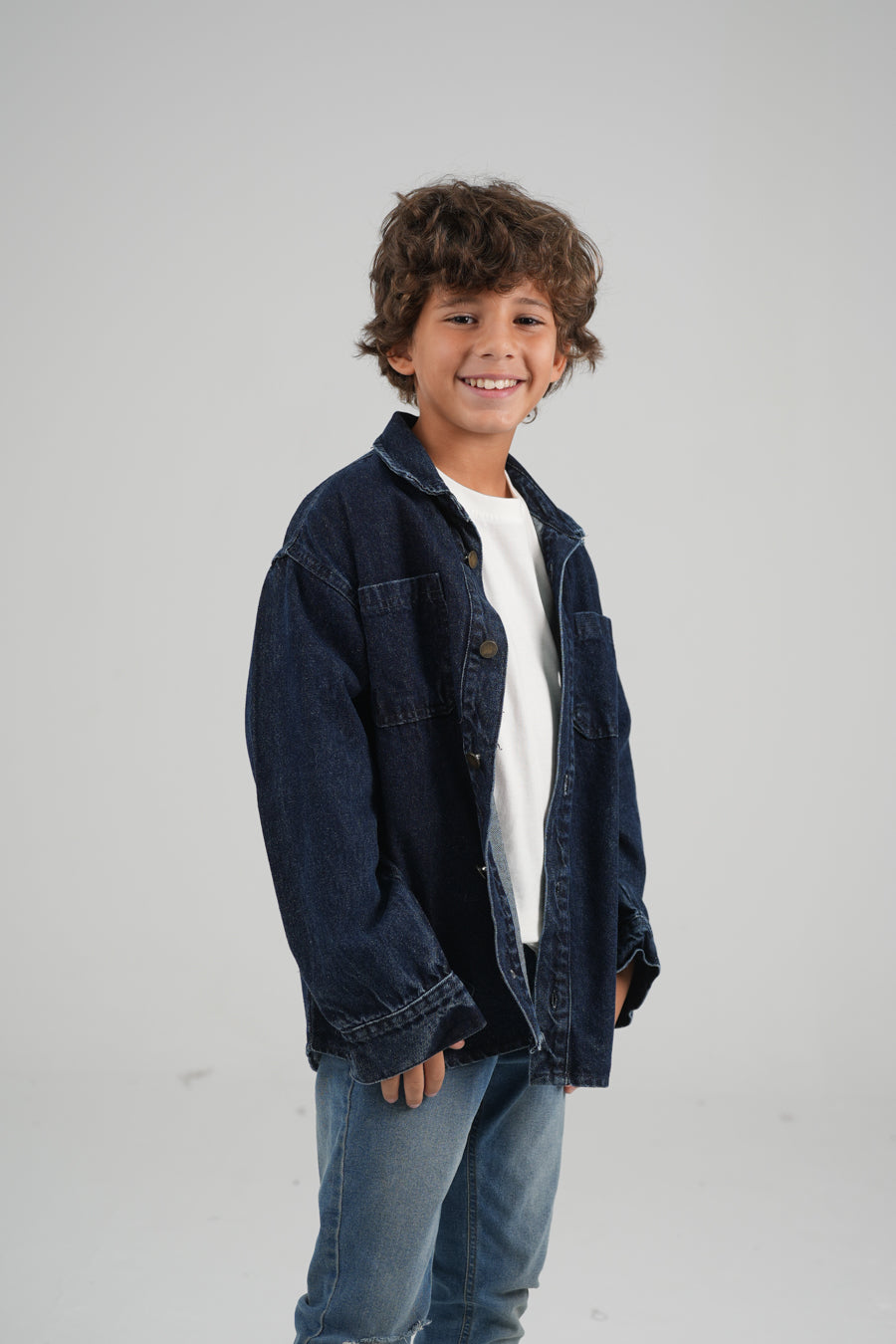 قميص جينز بجيبين