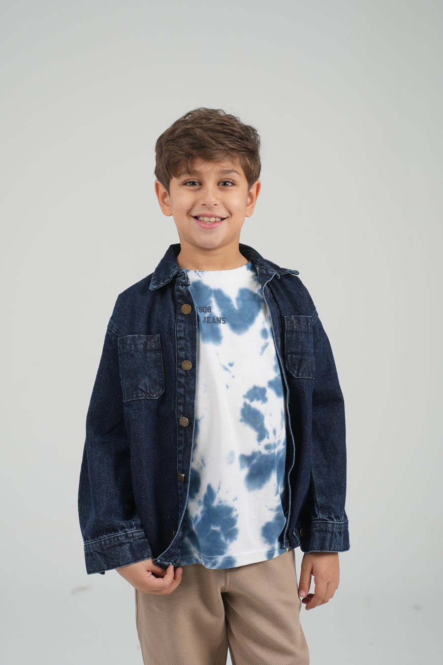 قميص جينز بجيبين