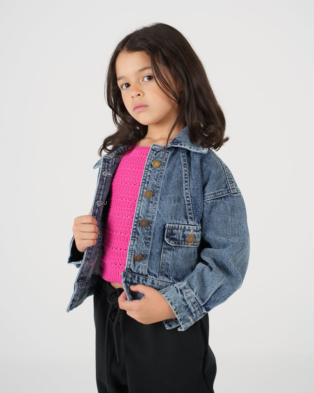 جاكيت جينز بناتي