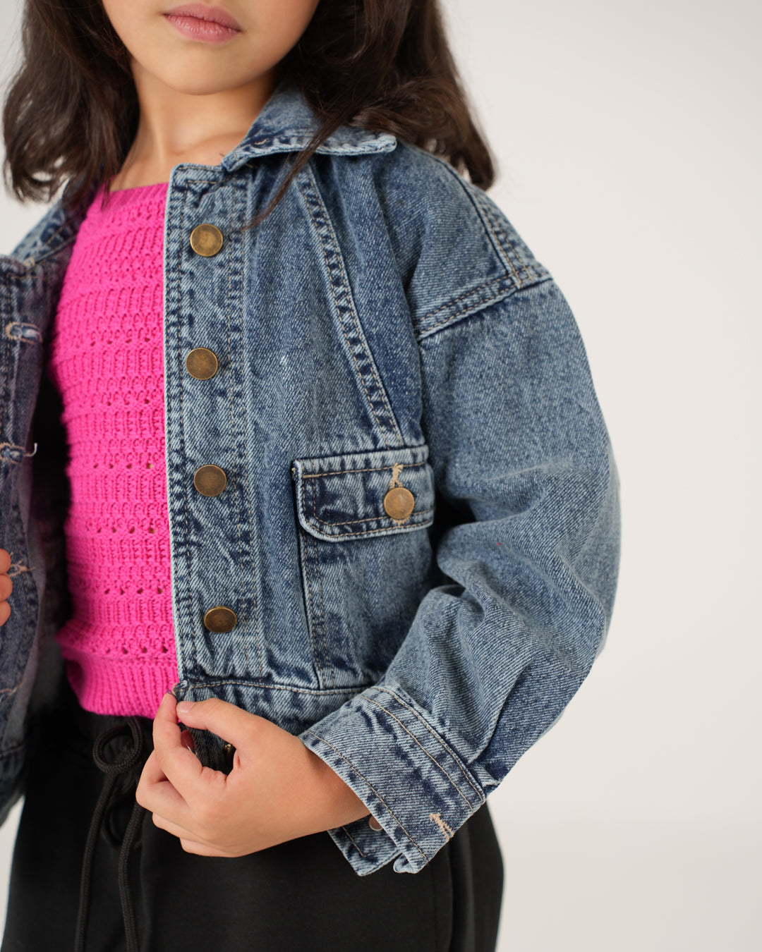 جاكيت جينز بناتي