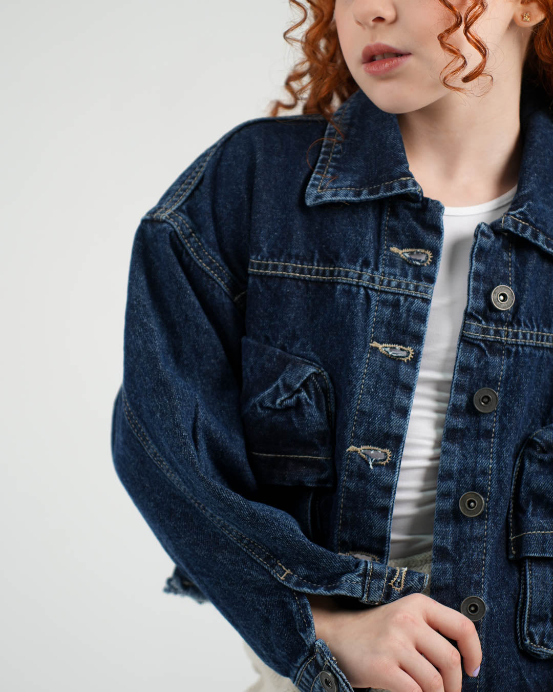 جاكيت جينز بناتي